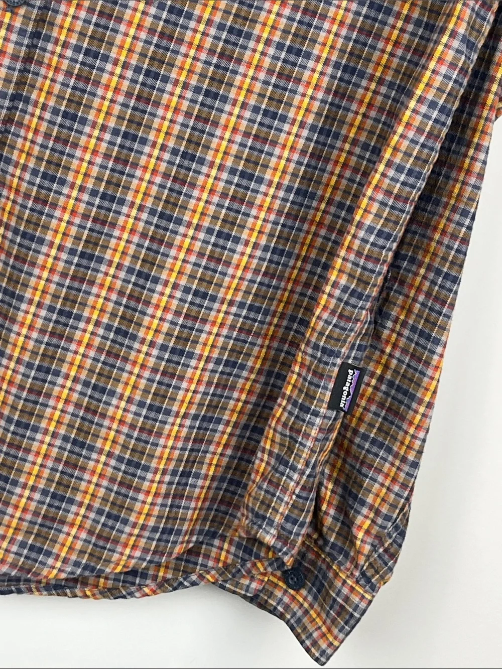 Patagonia Organic Pima Cotton Long-Sleeve Plaid Button-Down Shirt Men's Small